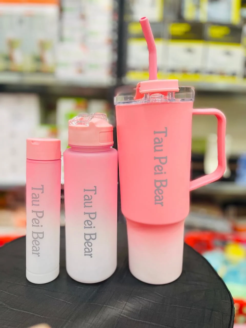 Tumbler 3 in 1 bottle set with Straw