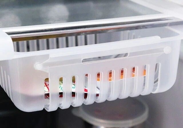04-Stretchable Fridge Organizer Basket – Adjustable Space-Saving Storage Box