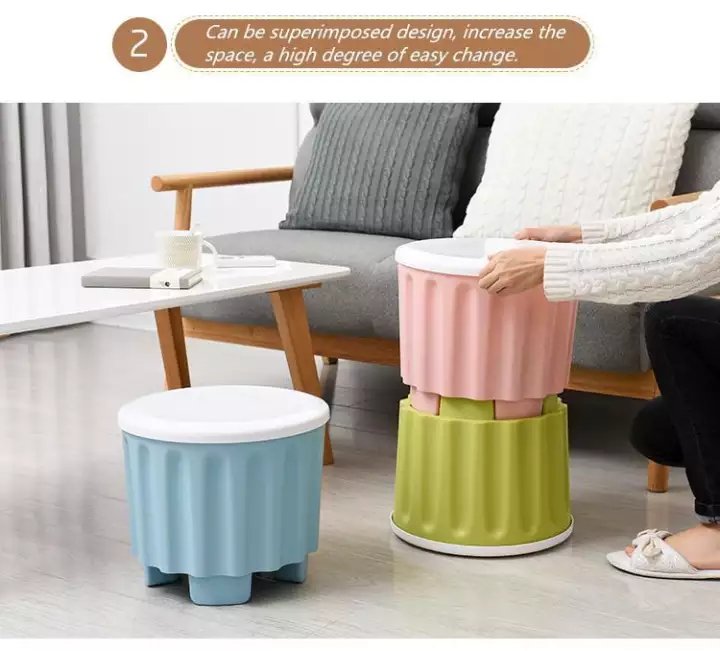 01 Pair of High Quality Portable Drum Storage Stool and Sitting Chair Dool Stool And Space Saver Drum Stool And Space Organizer