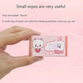 Mini Wet Wipes (8 Packets) – 64 Pieces Portable Pocket-Sized Wipes Set