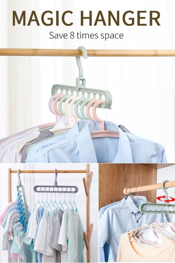 Space-Saving Magic Clothes Hanger